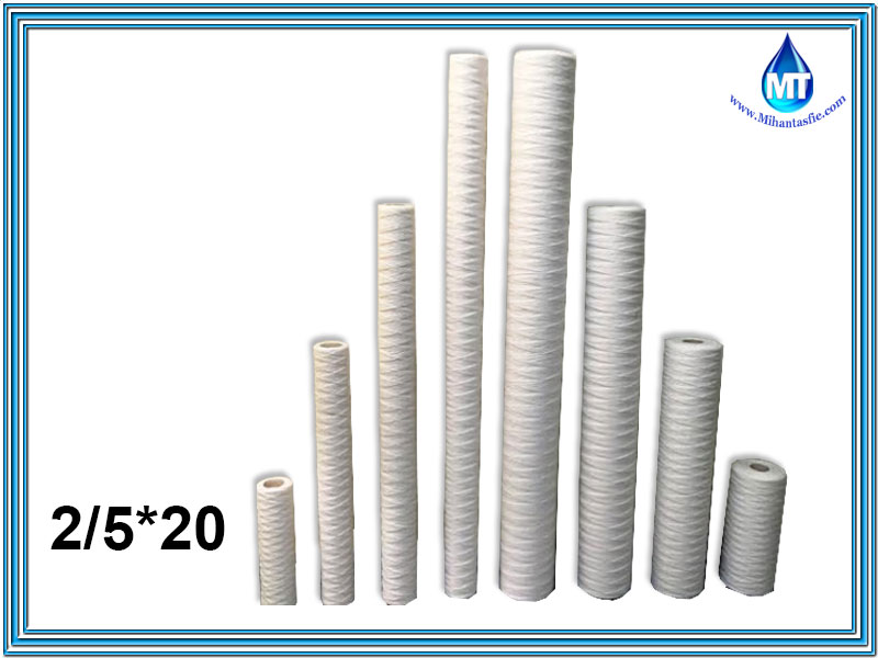 فیلتر نخی نیمه صنعتی 20 * 2/5